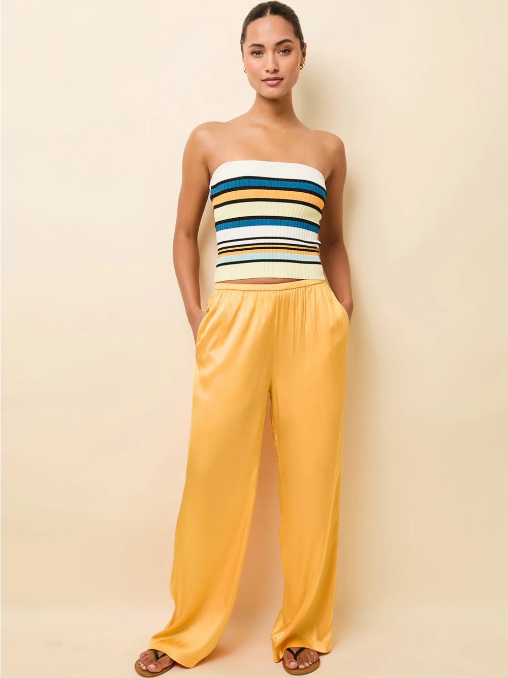 Solid & Striped Monaco Pant Satin Mango